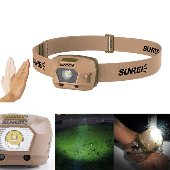 SUNREI iFishing-Li 230LM XPG3 S3 LED Smart Sensor 1800mAh Battery Rechargeable 4 Modes Bike Headlamp