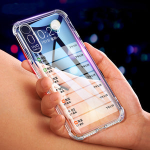 Bakeey Air Bag Shockproof Transparent Soft TPU Back Cover Protective Case for Oppo Realme 3 Pro