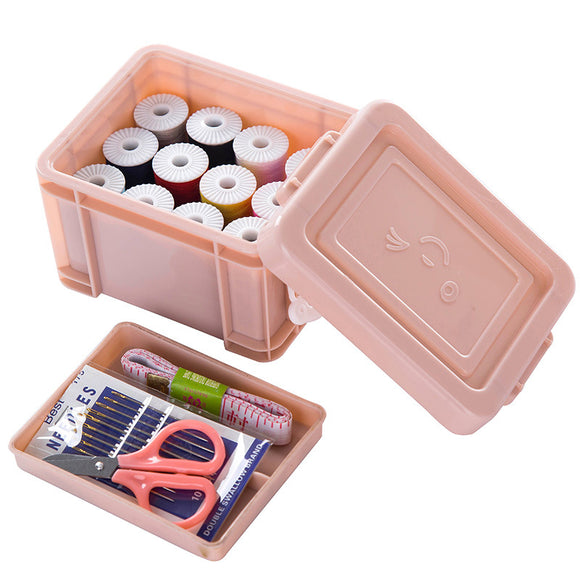 15PCS/Set Multifunction Sewing Box Sewing Thread Stitches Needles Tool Set Craft Scissor Travel