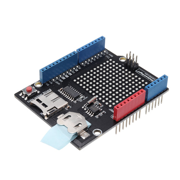 5pcs Data Logger DataLog Shield MicroSD-card + DS1307 RTC Module RobotDyn for Arduino - products that work with official for Arduino boards