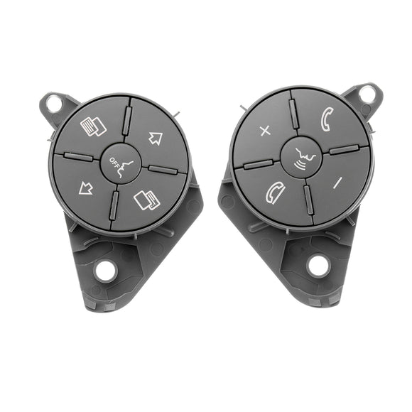 Left+Right Car Steering Wheel Worn Control Button Cover For Mercedes W164 ML GL W251 R Class 2010-2012