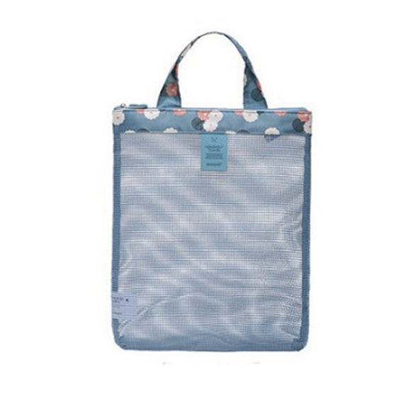 IPRee Outdoor Travel Mesh Wash Bag Pack Storage Pouch Summer Beach Swim Handbag