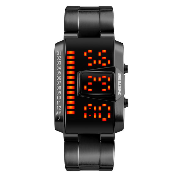 SKMEI 1179 LED Watch Fashion Alloy Case Swimming Men Sport Digital Watch