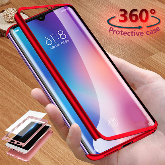 Bakeey 360 Full Body PC Front+Back Cover Protective Case With Screen Protector For Xiaomi Mi 9 / Xiaomi Mi9 Mi 9 Transparent Edition