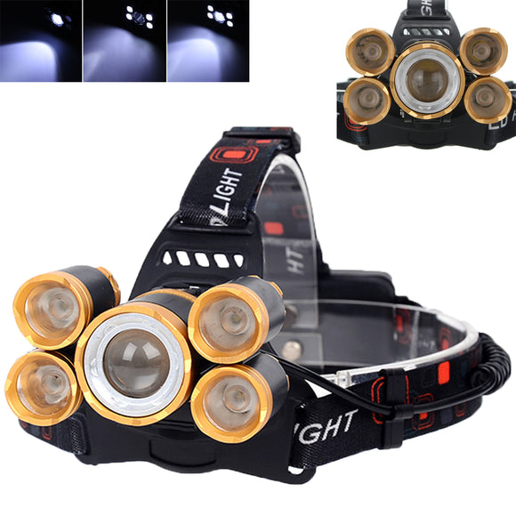XANES 7310-B 2500 Lumens Bicycle Headlight 4 Switch Modes T6+ 4XPE White Light Mechanical Zoom