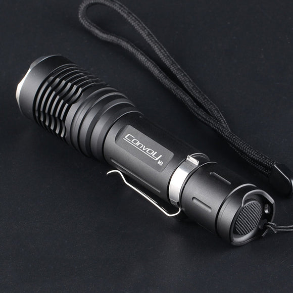 Convoy M2 XP-L HI LED 7135*8 Driver Tactical Flashlight 3000K/4000K/5000/6500K Smooth Reflector 18650 Battery Portable Torch