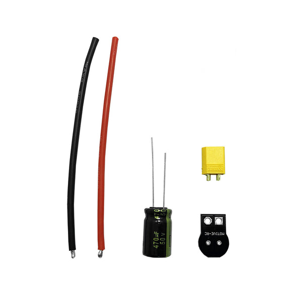 MotiveRC XT30/XT60 Male Plug Connector Cable with Capacitor for RC Drone