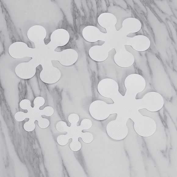 8Pcs Snowflake Style Non-slip Stickers Home Bathroom Bath Tub Anti Skid Tape Waterproof Decorations