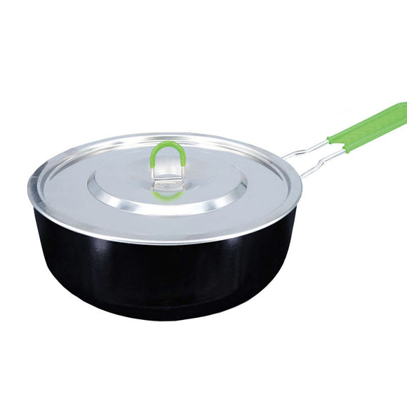 BRS-P26 Outdoor Folding Non-stick Cookpot Aluminum Alloy Frying Pan Cookware