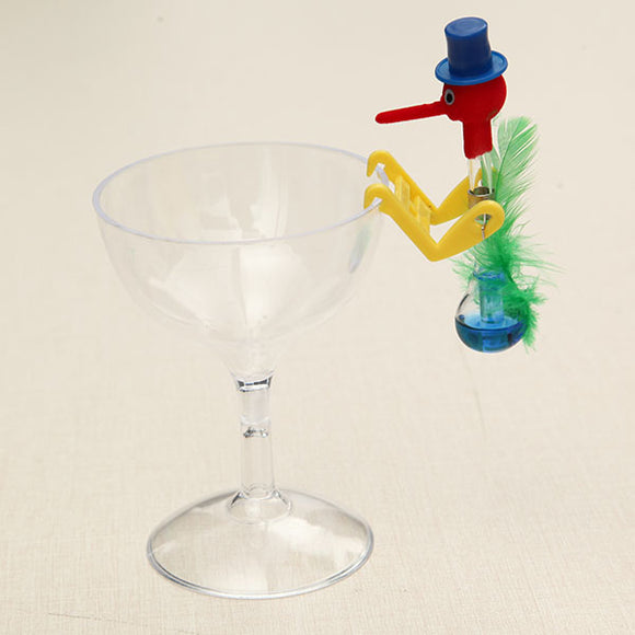Novelty Dippy Drinking Bird With Plastic Glass