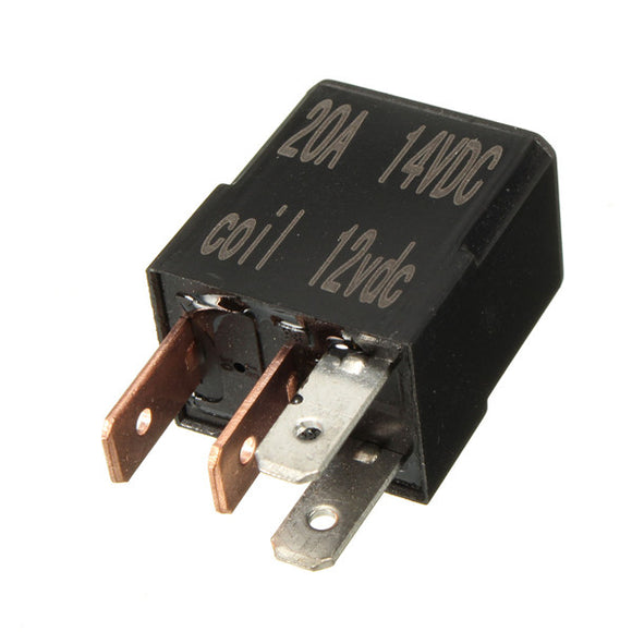 Relay 4 Pin 20A 12V CE Make Break On/Off For Car Van Boat Bike Terminal SPDT