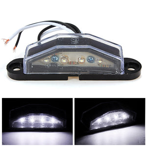 Truck UTE 4 LED Number License Plate Lights Trailer Caravan Lamp