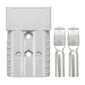 350A 2 Pcs Battery Quick Connector AWG 2/0 Plug Connect Disconnect Connector Gray