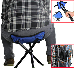 22x 22x31CM  Outdoor Hiking Fishing Folding Stool Portable Triangle Chair Maximum Load 100KG
