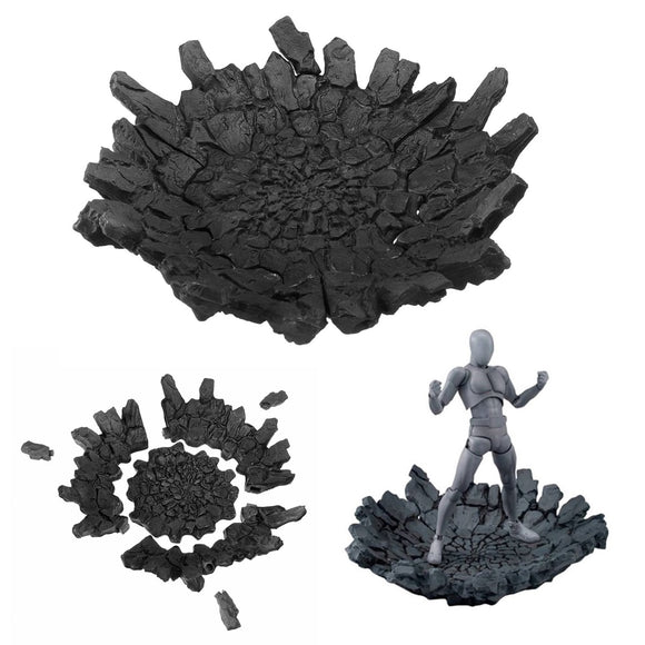 Effect Impact Grey For Action Figure Doll Accessories Parts Display