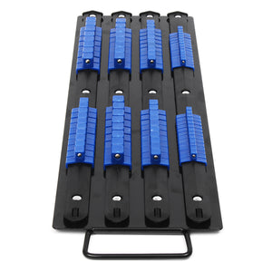 Saws 80Pcs Socket Rail Rack Holder Organizer 1/4inch 3/8inch 1/2inch Tray Holder Stand Tool