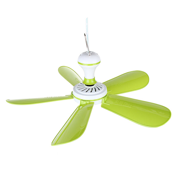 220V 8W Portable Ceiling Fan Super Silent Electric Fan Large Wind Nets Hanging Fan