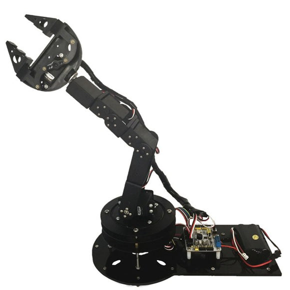 6 DOF Aluminium Arm Claw Mechanical Robot Clamp Control Kit For Arduino