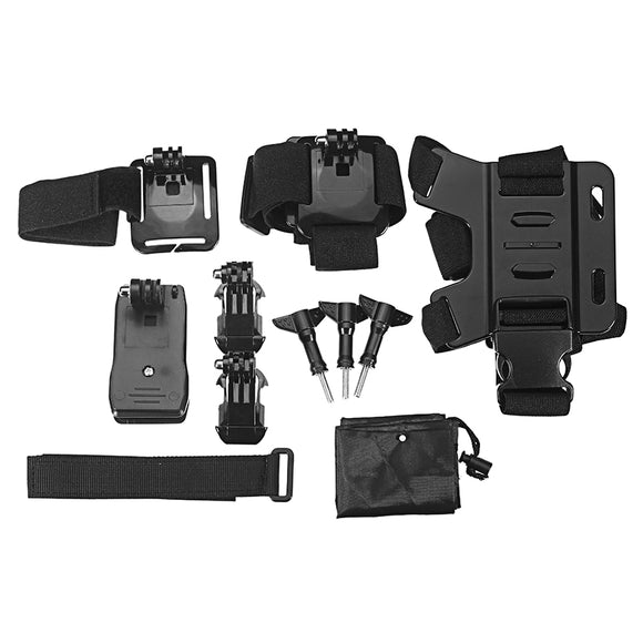 Mini Sport Camera Outdoor Wearing Set w/ Chest Strap/Waterproof Shell/Backpack Clip for Xiaomi Mijia