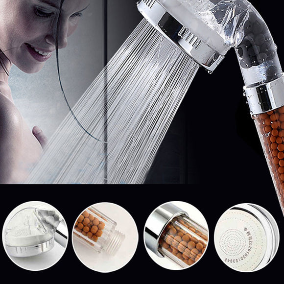 Transparent Healthy Negative Ion SPA Filtered Shower Head