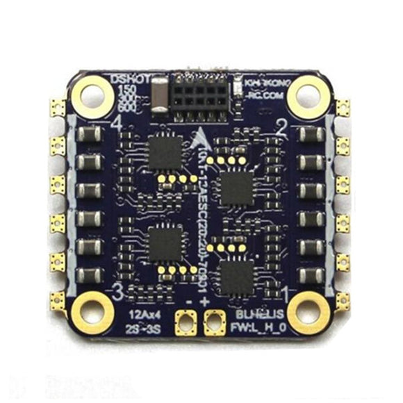 LDARC / Kingkong KK Flytower Part 20x20mm 12A BLheli_S 2-3S DShot600 4 In 1 ESC for RC Racing Drone