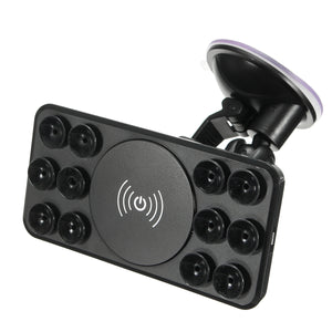 QI Wireless Charger Emitter 360 Rotete Holder Stand For Mobile Phone