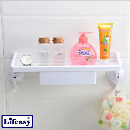 Suction cup Shelf with Drawer Kitchen Bathroom