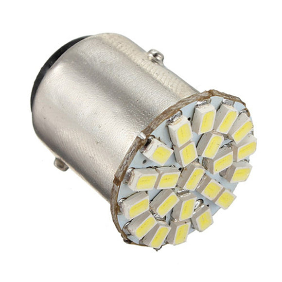 1Pcs 1157 BA15D 22-SMD LED Car Backup Reverse Turn Signal Tail Light Bulb Lamp DC12V 1.4W White