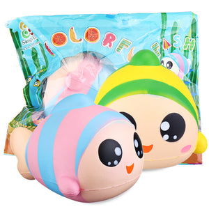 Sanqi Elan 13cm Rainbow Fish Squishy Slow Rising Toy With Original Packing