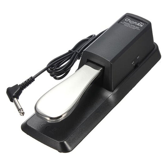 Cherub WTB-005 Metal Pedals Portable Damper Sustain Pedal for Keyboard Piano Instruments