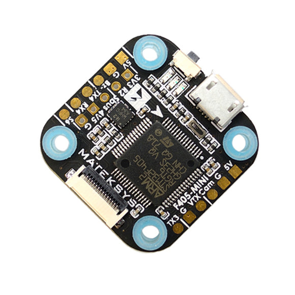 Matek Systems F4 F405 Mini Flight Controller Integrated OSD 32K Gyro 32M Flash 20x20mm for RC Drone FPV Racing