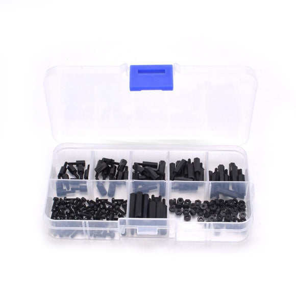 180 PCS M2 Nylon Plastic Screw /Screw nuts/Insulated Column Pillar Set For FPV RC Airplane Drone