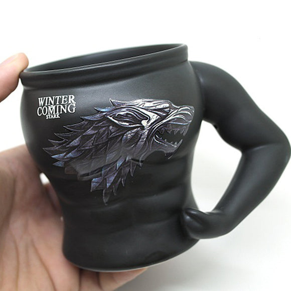 Game Of Thrones Ceramic Muscle Mug Coffee Cup Personality Muscle Man Funny Cartoon Man Modeling Cup