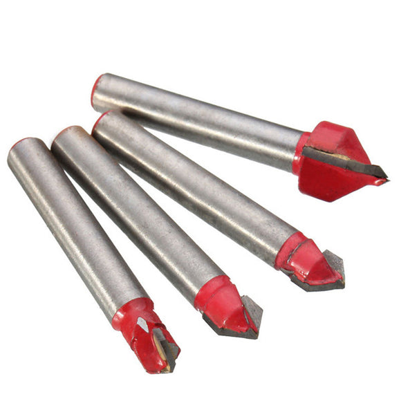4pcs 1/4 Inch Shank Router Bit CNC Engraving V Groove Cutter