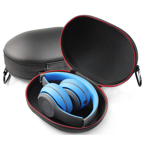 Portable Protective EVA Leather Earphone Storage Bag Waterproof Zipper Case for Beats Studio2.0 Headphones
