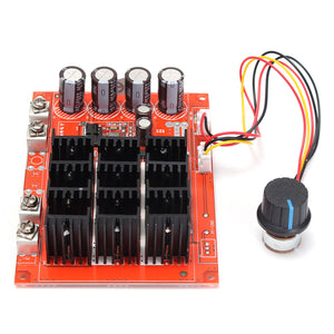 DC 10~50V 60A 3000W Driver Module PWM Motor Speed Controller 12V 24V 48V