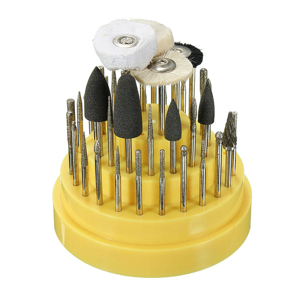 41Pcs Dental Silicone Rubber Rotary Tungsten Steel Teeth Polishing Burs Teeth Whitening 2.35mm