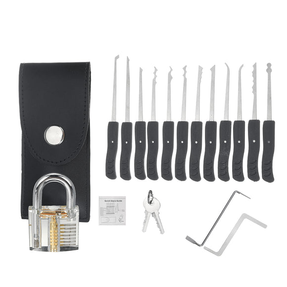 Unlocking Lock Pick Set Key Extractor Transparent Practice Padlock Tools