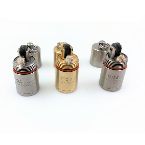 DQG Lighter 2.0 Stainless Steel/Brass/Titanium Super Mini Lighter Case