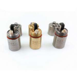 DQG Lighter 2.0 Stainless Steel/Brass/Titanium Super Mini Lighter Case (Flashlight Accessories)