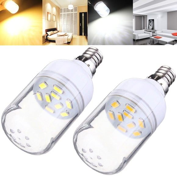 E12 150LM 2W White/Warm White 9 SMD 5630 LED Corn Bulb Spotlight 110V