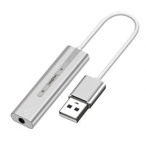 Bakeey 2 in 1 USB Adapter USB to 3.5mm Audio Cable USB External Sound Card Headset Audio Adapter