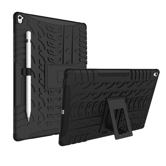 Heavy Duty Heat Dissipation Kickstand Textured Case For iPad Pro 9.7
