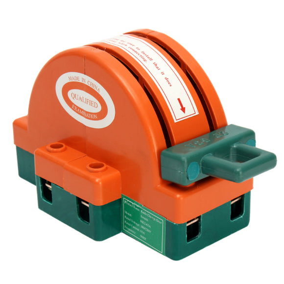 63A 220V/380V Two Pole Double Throw Switch Two-way Change Over Disconnect Switch