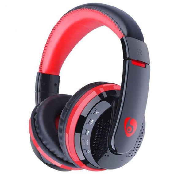 MX666 Foldable Wireless Gaming Headphone bluetooth Over-ear Handsfree Adjustable Headset with Mic Support FM TF
