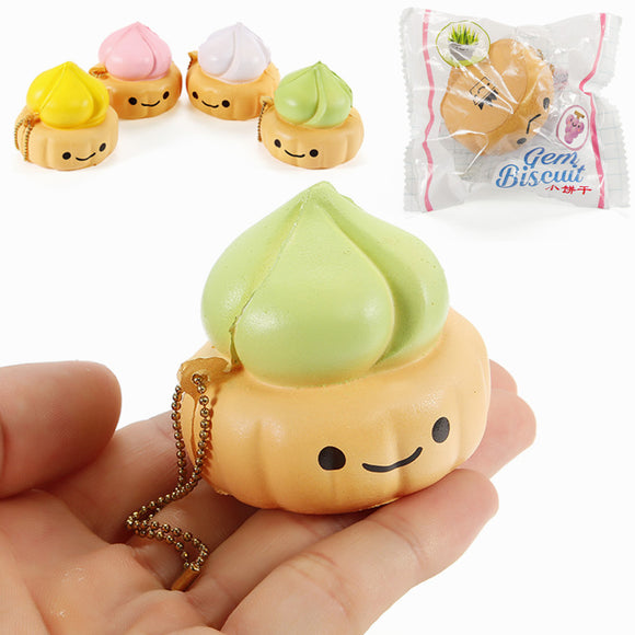 Squishy Gem Biscuit Cookie 5cm Slow Rising With Packaging Collection Gift Decor Soft Toy
