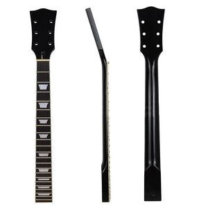 Electric Guitar Neck for Guitar Replacement Parts Rosewood Maple 22 Fret Finger Board Black