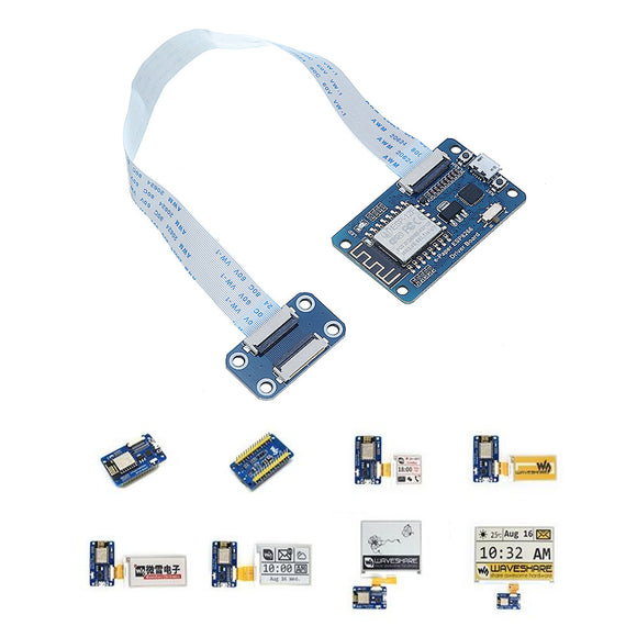 Waveshare Electronic Paper e-Ink Screen e-Paper Driver Board Onboard ESP8266 Module Wireless WiFi