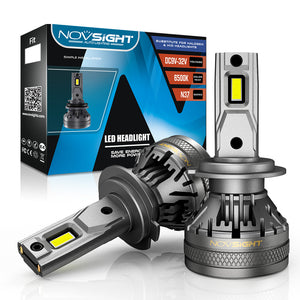 NovSight A500-N37 2PCS 60W Car LED Headlights Bulbs D1 H1 H3 H4 H7 H11 H13 9005 9006 9007 9012 Fog Lamps 22000LM 6500K