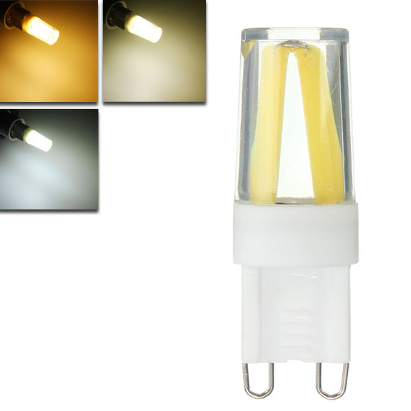 Dimmable G9 1.5W COB LED Pure White Warm White Natural White Plastic Light Lamp Bulb AC220V